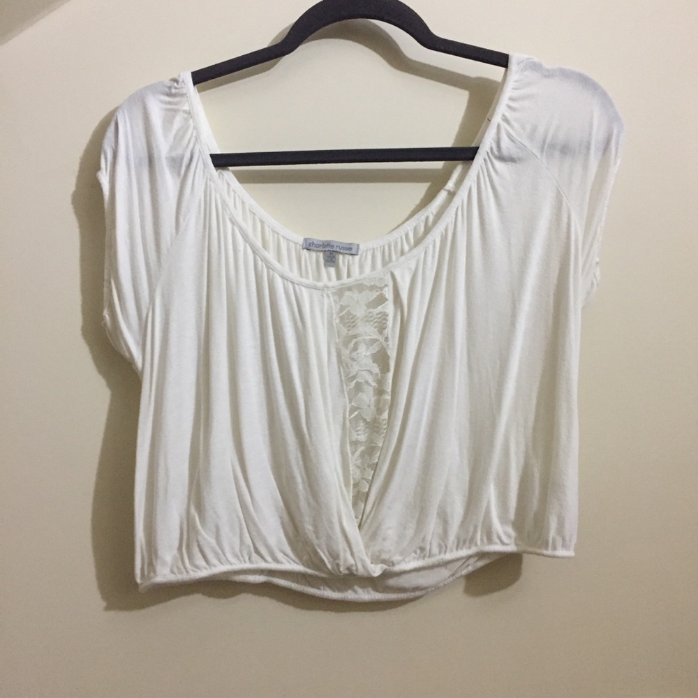 Crop Top With Lace detail